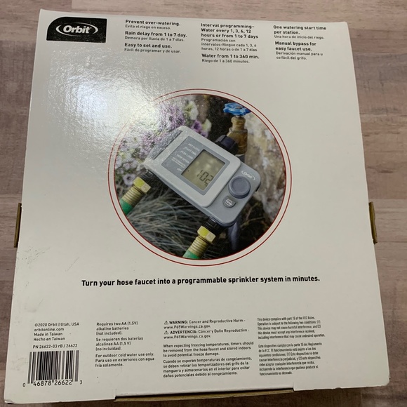 Orbit 2 Outlet, Programmable Digital Irrigation Watering Timer - Picture 2 of 7